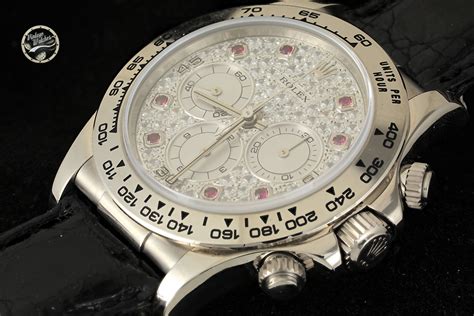 Rolex Daytona ref. 16519 New with Diamond and Ruby Pavé Dial 